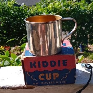 W.M. Rogers & Son 1948 Silver Kidde Cup with letter  "J" etched in.